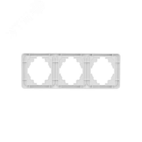 Рамка 3-ая вертикальная белая  Валдай 3