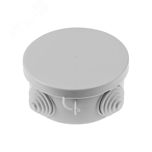 Распаячная коробка ОП D85х40мм крышка IP54 4вх.  инд. штрихкод TDM - фото 7