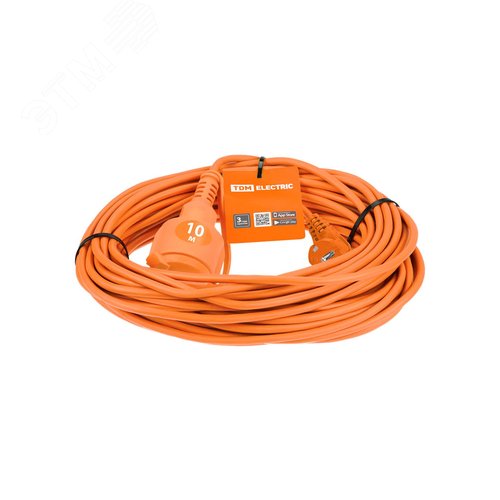 Удлинитель-шнур силовой УШз16 (штепсельное гнездо, 10м ПВС 3х1,0) 4