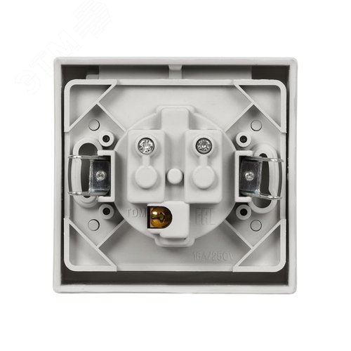 "Розетка 2П+З скрытой установки IP54 16А серая ""Вуокса"" TDM" 5