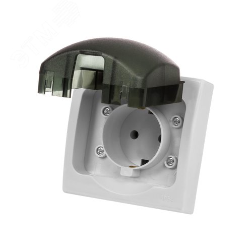 "Розетка 2П+З скрытой установки IP54 16А серая ""Вуокса"" TDM" 6