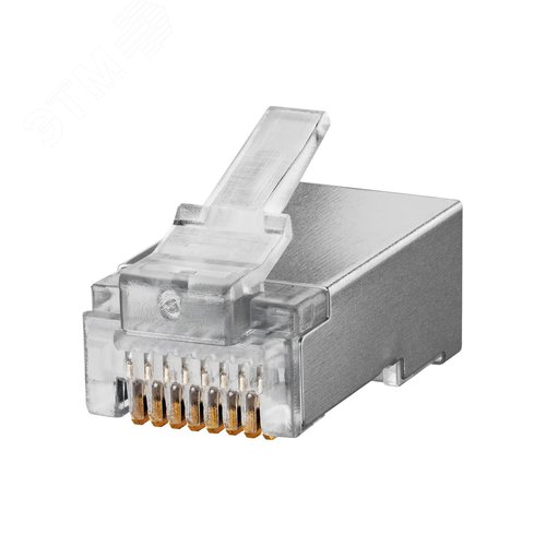 Разъем RJ-45 FTP для кабеля кат. 5Е, 8P8C в блистере (10шт) TDM - фото 2