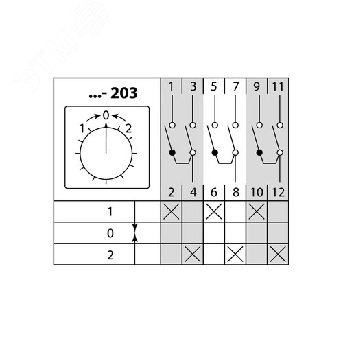 КПУ11-25/203 (1-0-2 3р (возврат)) TDM 2