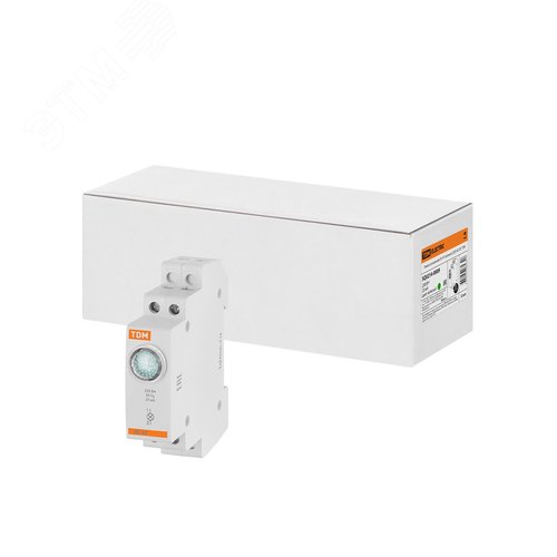 Лампа сигнальная ЛС-47 зеленая (LED) AC/DC