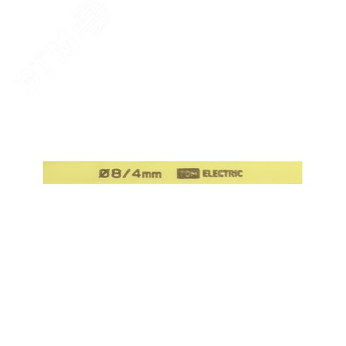 Термоусаживаемая трубка ТУТнг 8/4 желтая (100 м/ролл) TDM 3