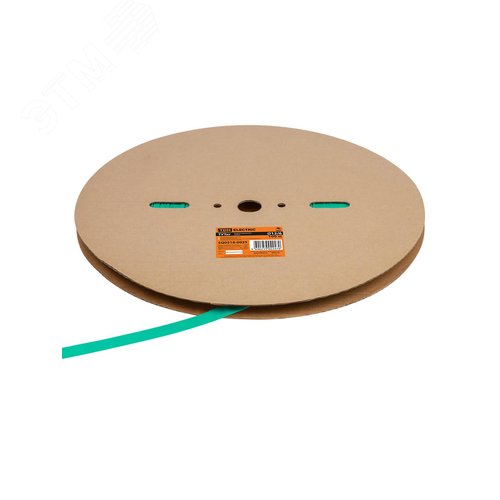 Термоусаживаемая трубка ТУТнг 12/6 зеленая (100 м/ролл) TDM 4