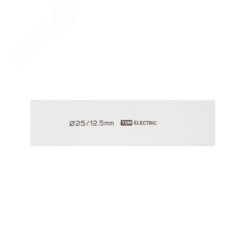 Термоусаживаемая трубка ТУТнг 25/12,5 белая (50 м/ролл) TDM 3