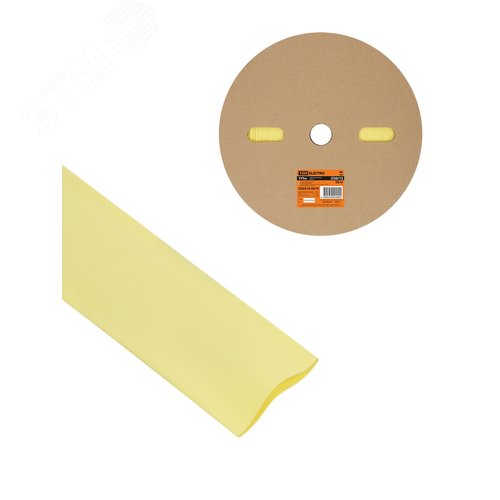 Термоусаживаемая трубка ТУТнг 30/15 желтая (50 м/ролл) TDM