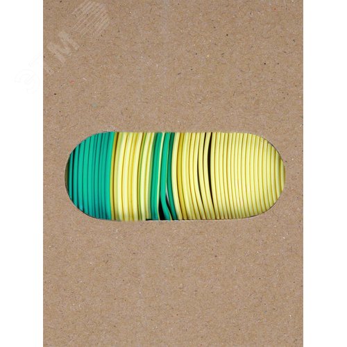 Термоусаживаемая трубка ТУТнг 40/20 желто-зеленая (50 м/ролл) TDM 5