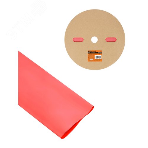 Термоусаживаемая трубка ТУТнг 60/30 красная (25 м/ролл) TDM