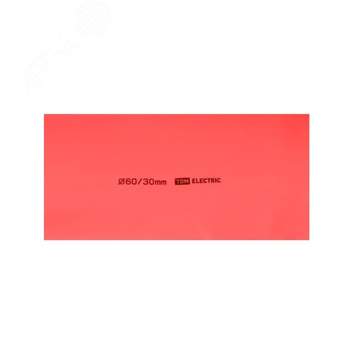 Термоусаживаемая трубка ТУТнг 60/30 красная (25 м/ролл) TDM 3