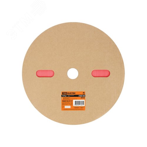 Термоусаживаемая трубка ТУТнг 60/30 красная (25 м/ролл) TDM 6