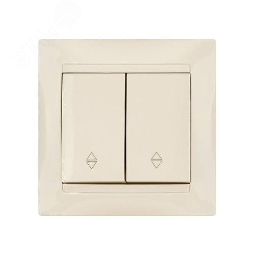 "Выключатель на 2 направления 2 кл. 10А сл. кость ""Лама"" TDM" 3