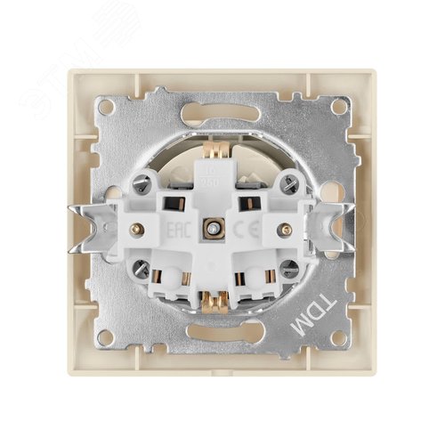 "Розетка 2П+З 16А 250В IP44 с защ. шт. с крышкой сл. кость ""Лама"" TDM" 5