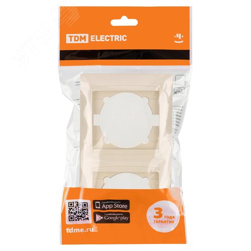 Рамка 2-х постовая вертикальная сл. кость Лама TDM 5