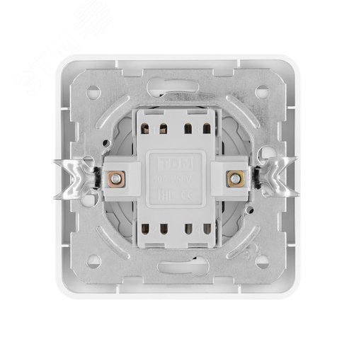 Переключатель на 2 направления 1-кл. 10А белый  Валдай  TDM 4