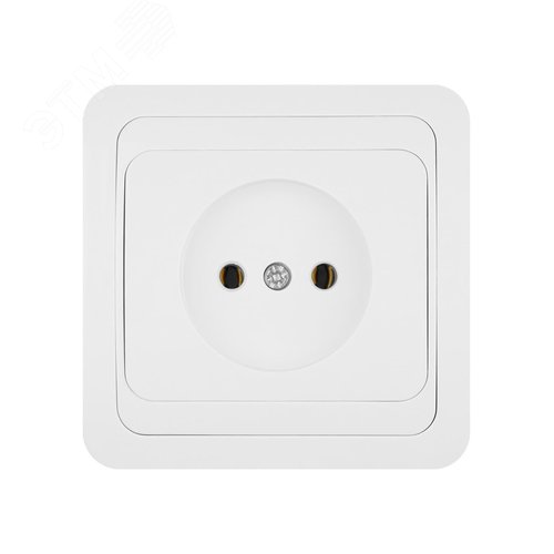 Розетка 2П 10А белая  Валдай 3