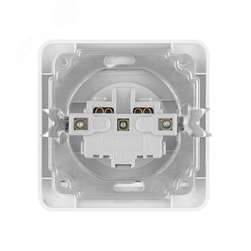 Розетка 2П 10А белая  Валдай 4