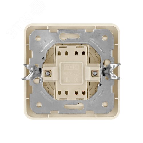 Выключатель 1-кл. 10А сл. кость  Валдай  TDM 4