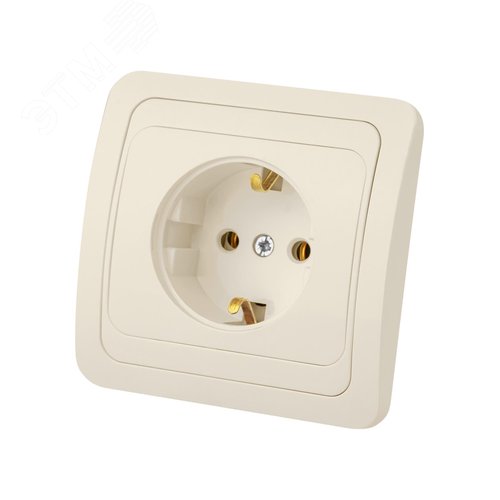 Розетка 2П+З 16А сл. кость  Валдай  TDM 2