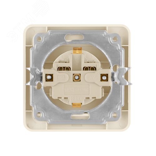 Розетка 2П+З 16А сл. кость  Валдай  TDM 4