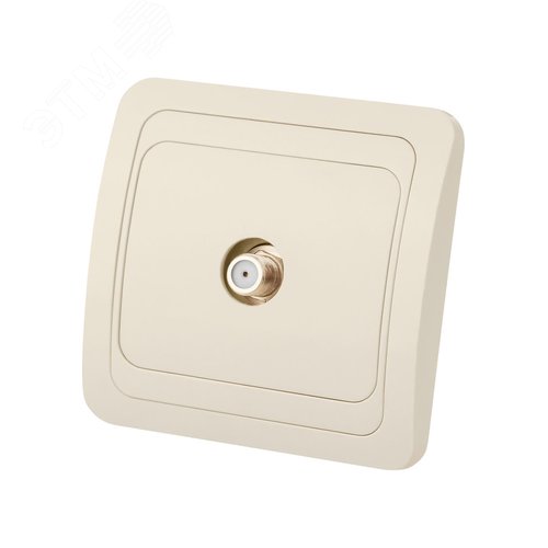 Розетка TV (SAT) F-типа сл. кость  Валдай  TDM 2