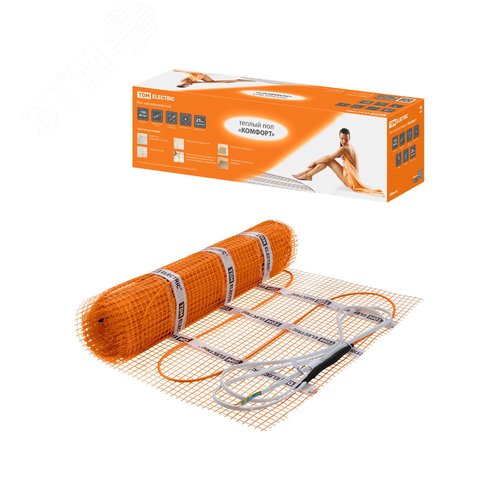 Мат нагревательный ''Комфорт'' МН двухжильный, 3 кв. м, 450 Вт