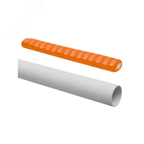 Труба гладкая жесткая ПВХ d 63 (21 м) длина 3 м. серая TDM