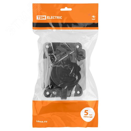 Розетка настенная с заглушкой каучук 2Р+РЕ 16А 250В IP44 - фото 7
