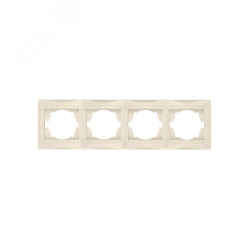 Рамка 4-х постовая горизонтальная сл. кость Лама TDM