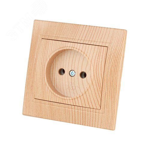 Розетка 2П 10А 250В ЭКО (сосна) Таймыр TDM