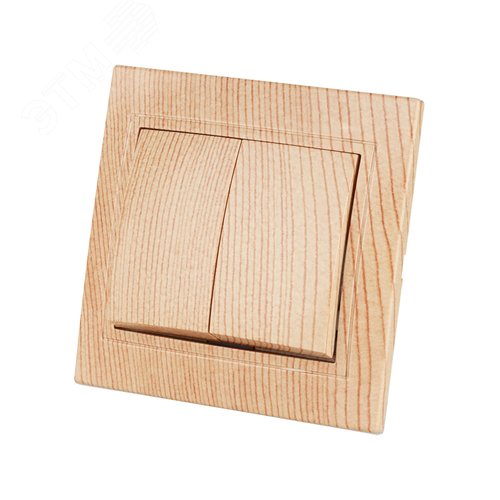 Выключатель 2 кл. 10А ЭКО (сосна) Таймыр TDM