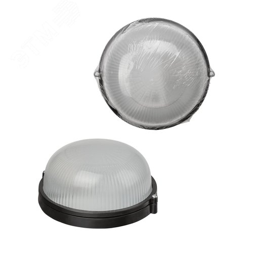 Светильник НПБ1301 черный/круг 60Вт IP54