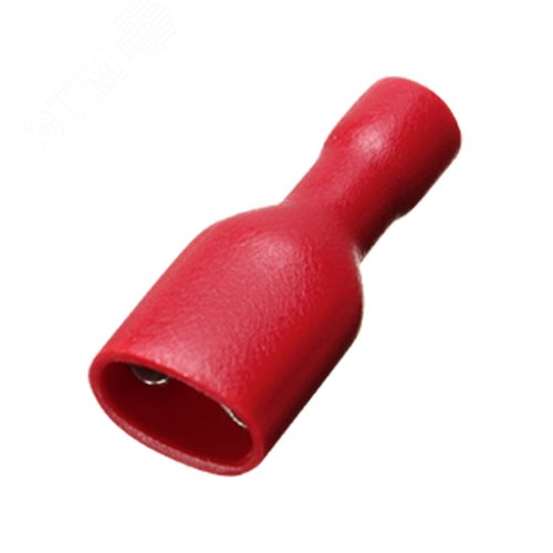 Разъем плоский полностью изолированный РППИ-М 125-250 красный мама 50 шт TDM