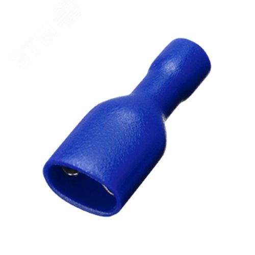 Разъем плоский полностью изолированный РППИ-М 2-250 синий мама 50 шт TDM