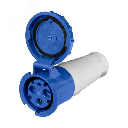 Розетка 233 переносная 2Р+РЕ 63А 220В IP54 TDM - фото 4
