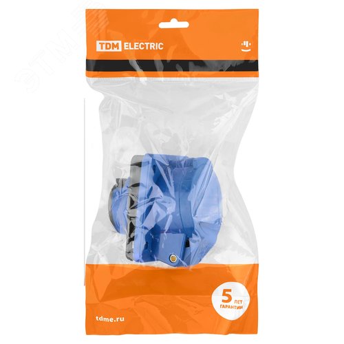 Розетка 413 скрытая 2Р+РЕ 16А 220В IP44 TDM - фото 5