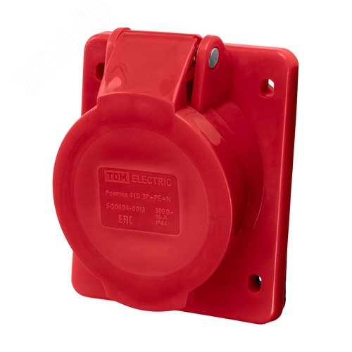 Розетка 415 скрытая 3Р+РЕ+N 16А 380В IP44 TDM - фото 3