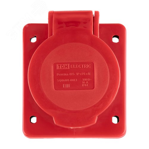Розетка 415 скрытая 3Р+РЕ+N 16А 380В IP44 TDM - фото 2