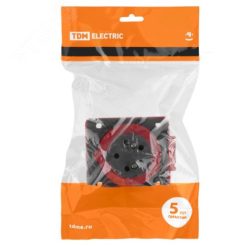Розетка 415 скрытая 3Р+РЕ+N 16А 380В IP44 TDM - фото 5