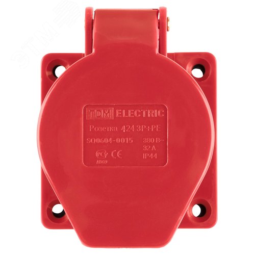 Розетка 424 скрытая 3Р+РЕ 32А 380В IP44 TDM - фото 7
