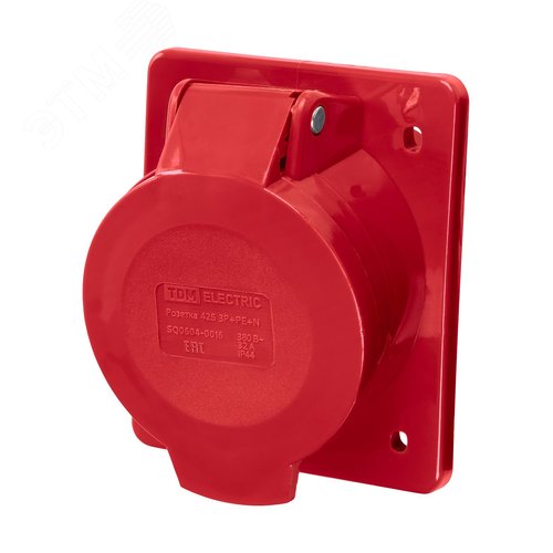 Розетка 425 скрытая 3Р+РЕ+N 32А 380В IP44 TDM - фото 4