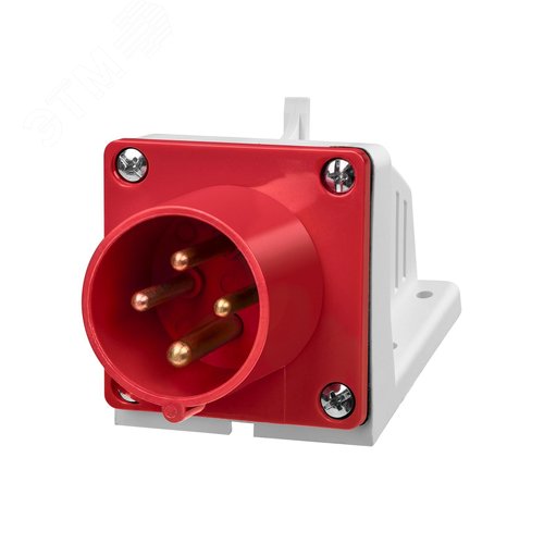 Вилка 514 стационарная 3Р+РЕ 16А 380В IP44 TDM - фото 3