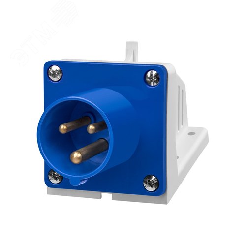 Вилка 523 стационарная 2Р+РЕ 32А 220В IP44 TDM - фото 2