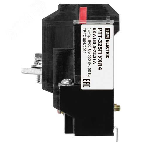 Реле электротепловое токовое РТТ-325 П УХЛ4  63А (53,5 - 72,3)А TDM 7