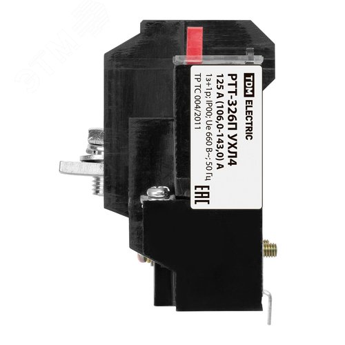 Реле электротепловое токовое РТТ-326 П УХЛ4 125А (106,0 - 143,0)А TDM 2