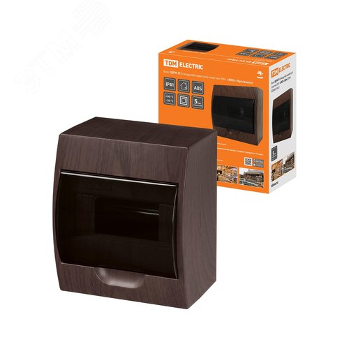 Бокс ЩРН-П-8 модулей навесной пластик IP41 ''Эко'' (бук)
