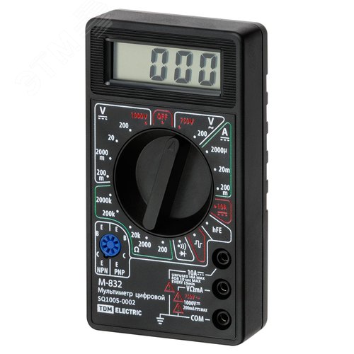Мультиметр цифровой серия 'МастерЭлектрик' М-832 (SQ1005-0002) - фото 4