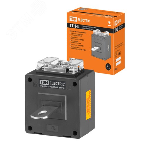 Трансформатор тока измерительный ТТН-Ш 300/5- 5VA/0,5-Р TDM - TDM ELECTRIC