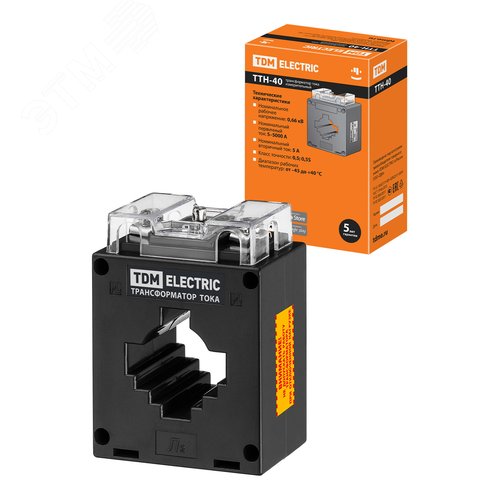 Трансформатор тока измерительный ТТН  40/600/5- 5VA/0,5S-Р TDM - TDM ELECTRIC